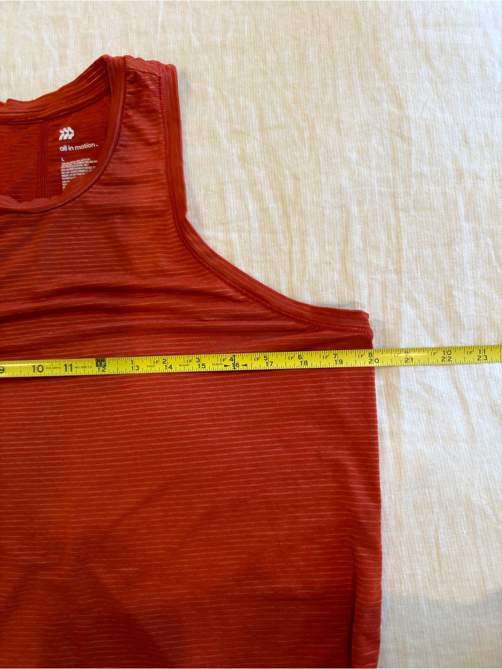 Rust Orange Racerback Tank Top - Picture 5 of 5